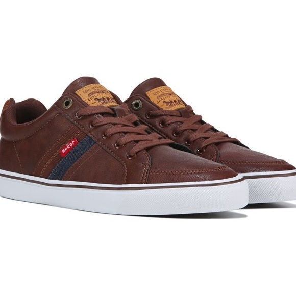 Levis Mens Leather Brown Turner Nappa 